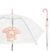 산리오 마이멜로디 POE 60 하트보더 투명 비닐 우산
