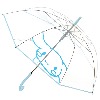산리오 시나모롤 60 POE 빅빼꼼 우산 투명 비닐 장우산