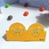 원형 똥글 스마일 땡큐 감사 스티커 (10매) 유치원 어린이집 답례품 구디백 단체 선물 포장 꾸미기